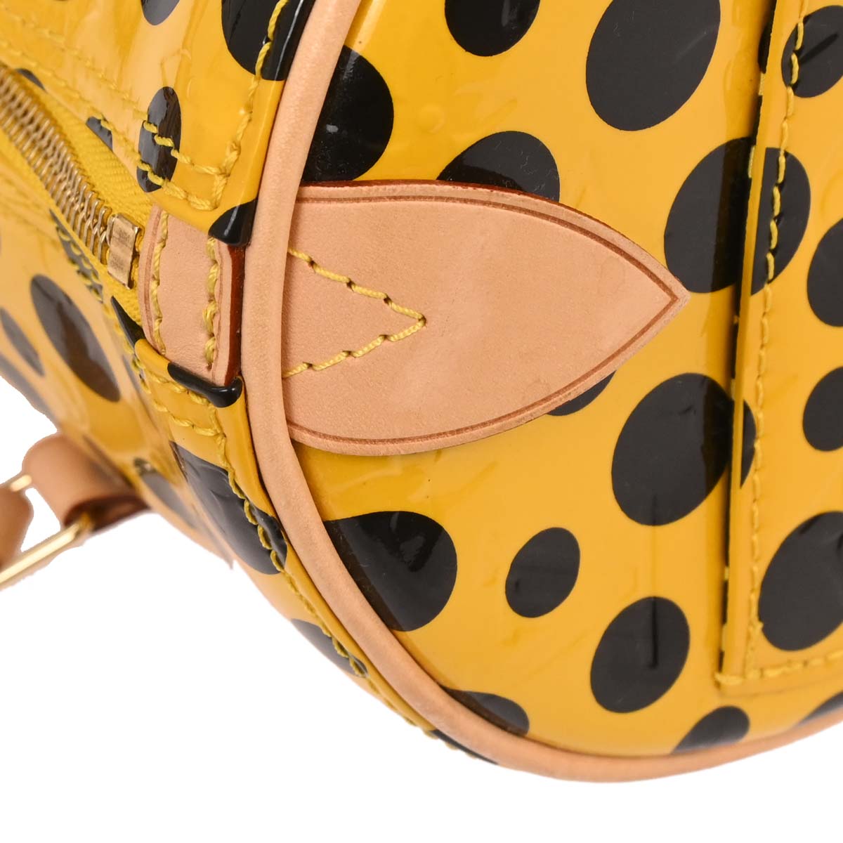 Louis Vuitton Yellow Pumpkin Dot Papillon 30 Handbag M40688