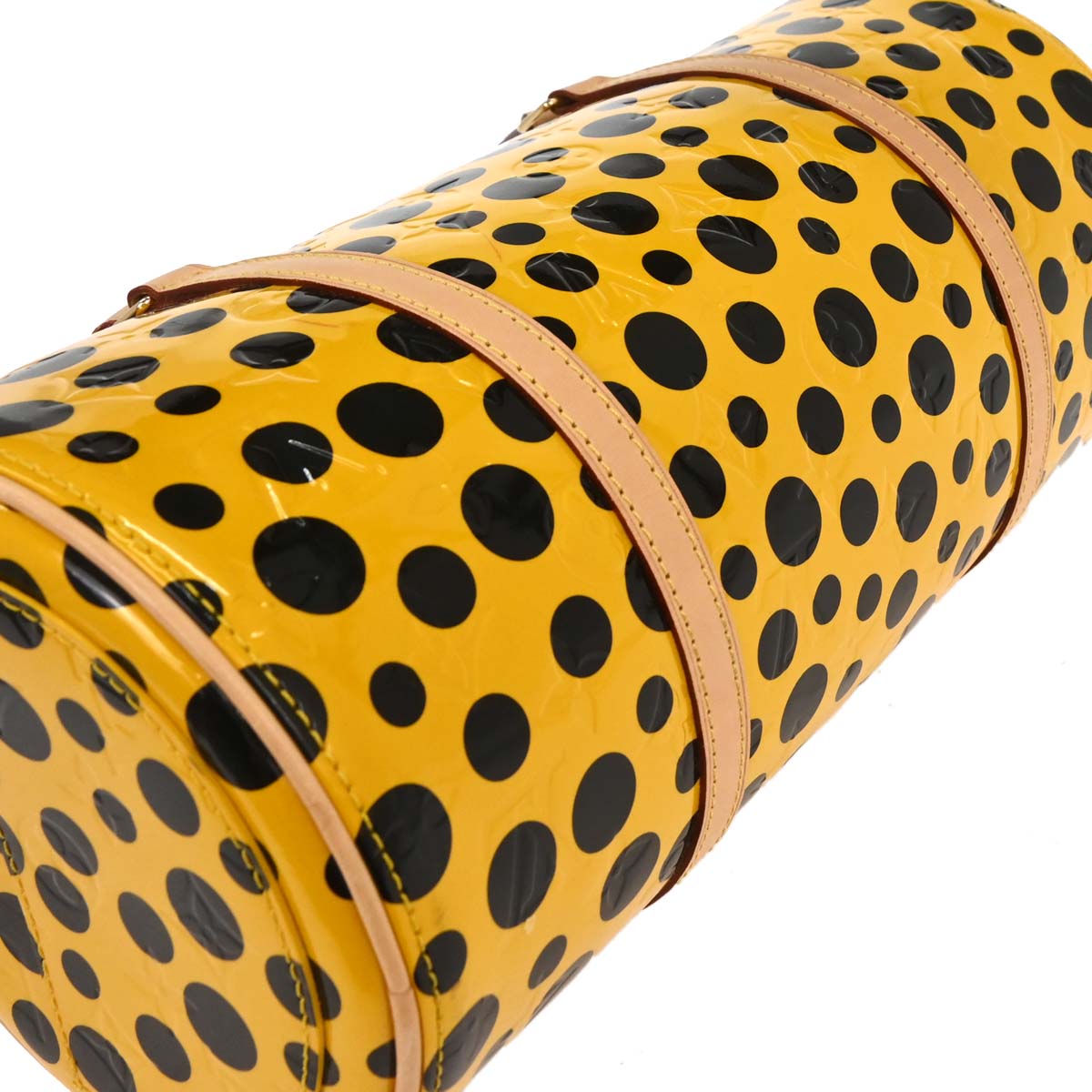 Louis Vuitton Yellow Pumpkin Dot Papillon 30 Handbag M40688