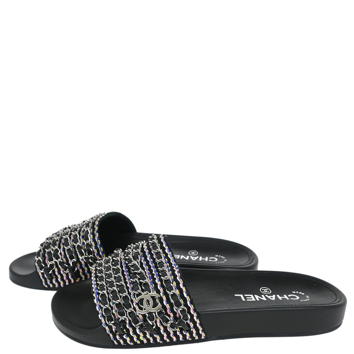 Chanel * Black Shoes Sandals #39