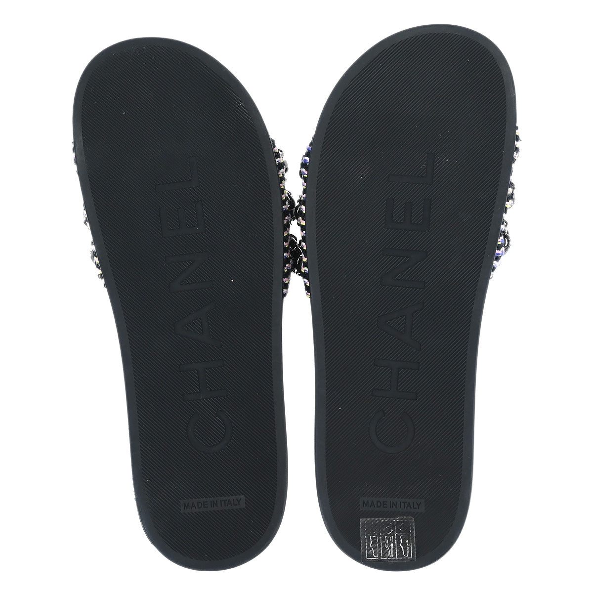 Chanel * Black Shoes Sandals #39