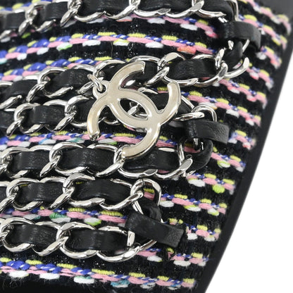 Chanel * Black Shoes Sandals #39