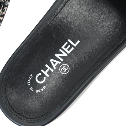Chanel * Black Shoes Sandals #39