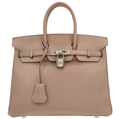 Hermes Argile Tadelakt Guilloche Birkin 25 Handbag