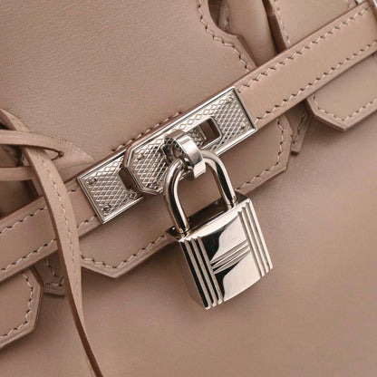 Hermes Argile Tadelakt Guilloche Birkin 25 Handbag