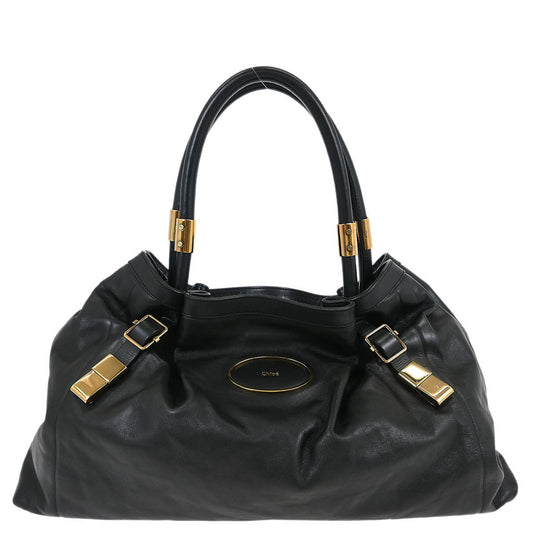 Chloe Black Victoria Tote Handbag