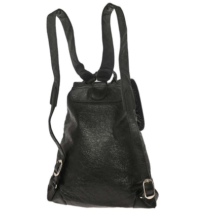 Balenciaga Black Leather Traveler Backpack