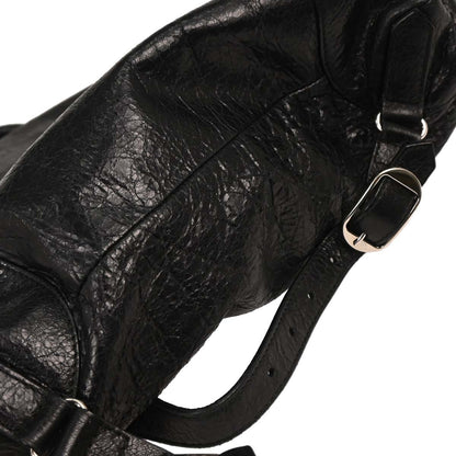 Balenciaga Black Leather Traveler Backpack