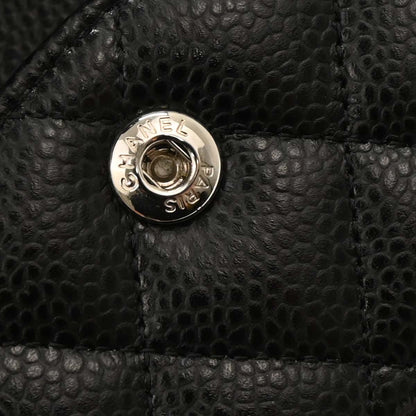 Chanel 2019 Black Caviar Medium Classic Double Flap Shoulder Bag