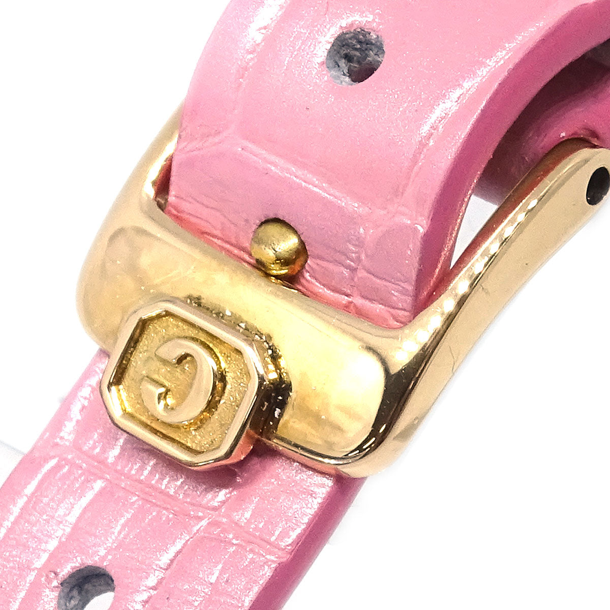 Chopard * Happy Diamonds Ref.20/3957-24 Quartz Watch 18KYG Crocodile