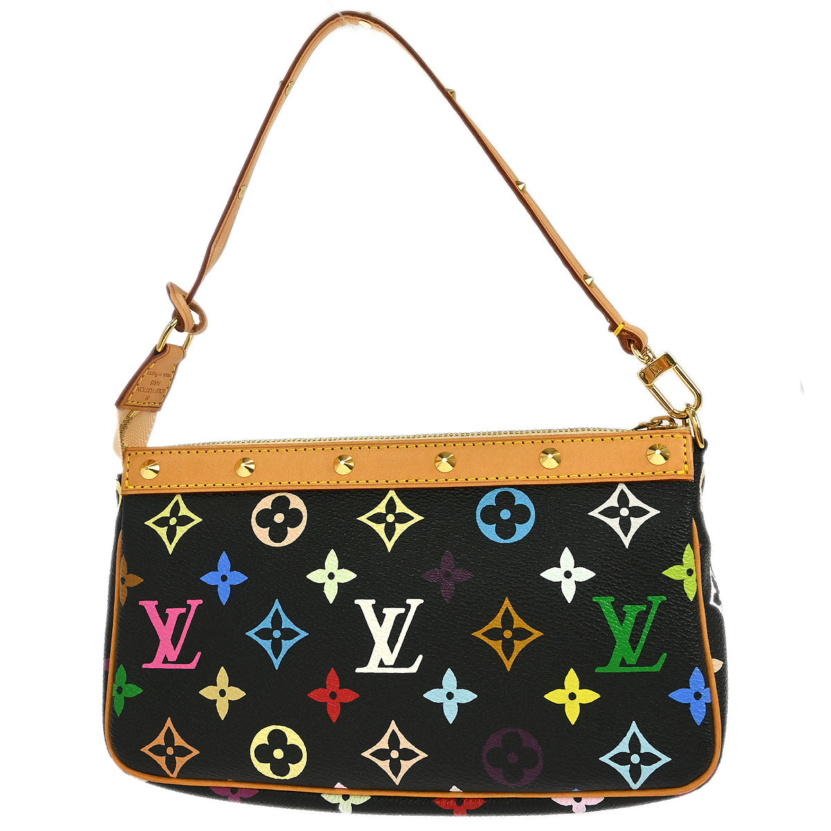 小物 LOUIS VUITTON Louis Vuitton Black Multicolor Pochette Accessoires M92648 – AMORE