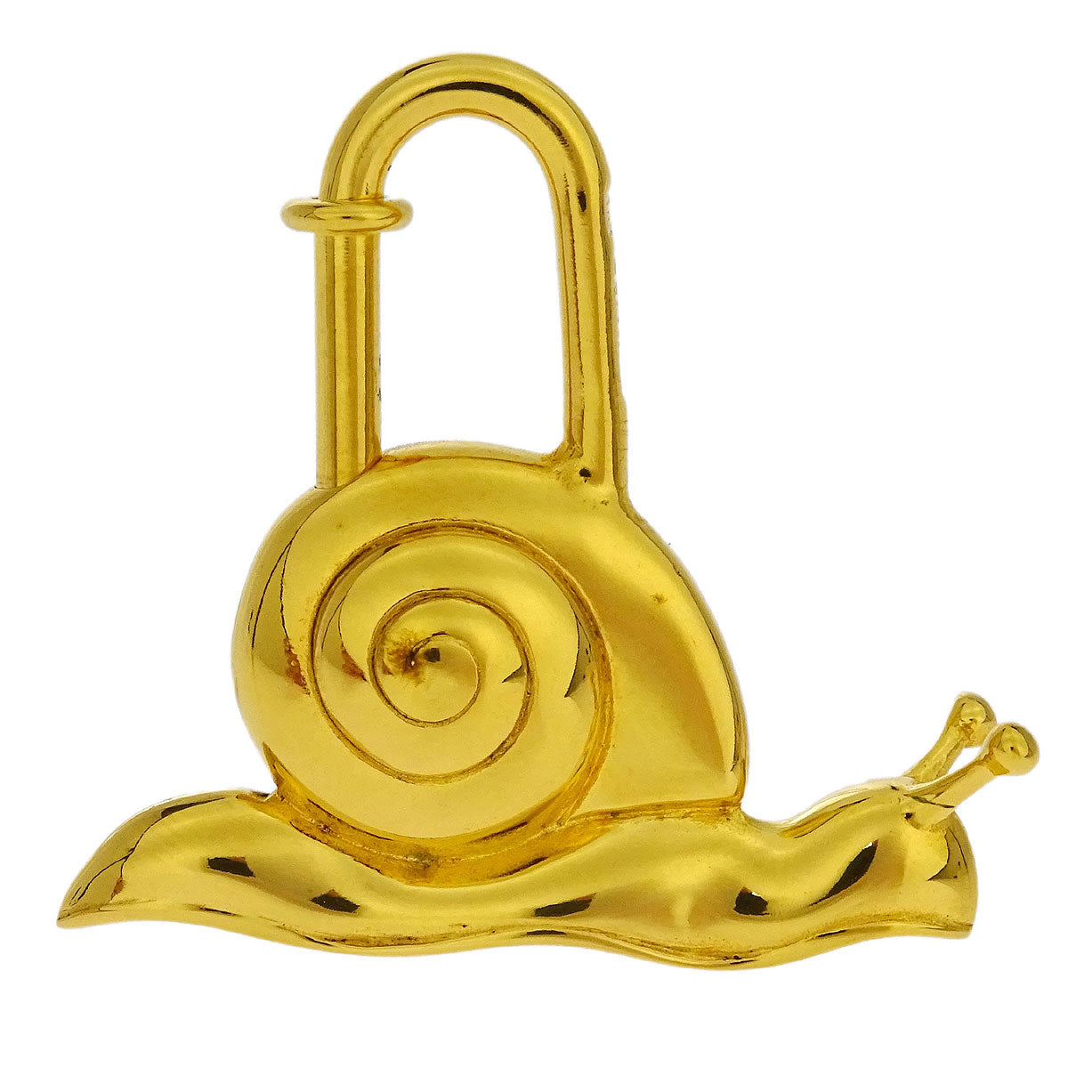 Hermes Snail 1995 Annee De la Route Cadena Gold Small Good