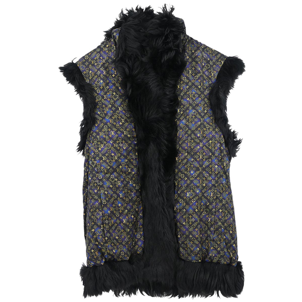 Louis Vuitton Reversible Fur Vest Black #34