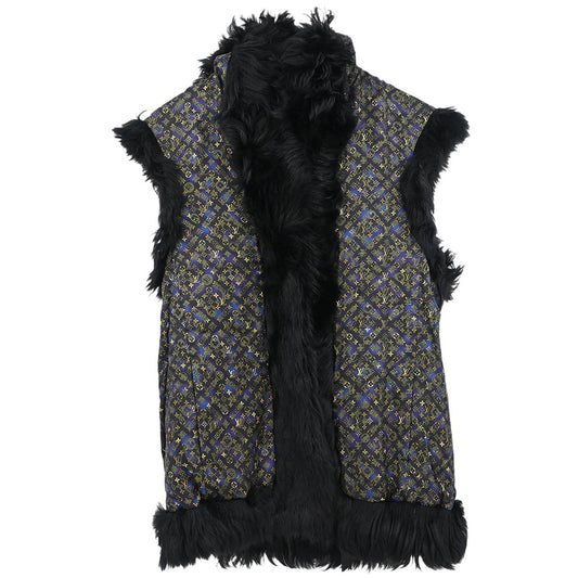 Louis Vuitton Reversible Fur Vest Black #34