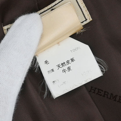 Hermes Duffle Coat Brown #52