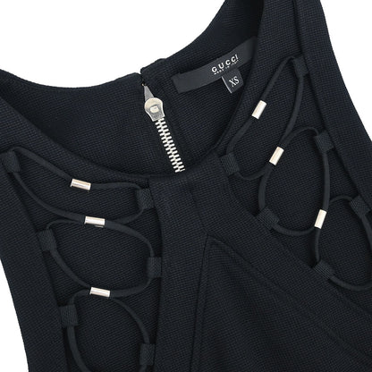 Gucci 2009 Sleeveless Dress Black #XS