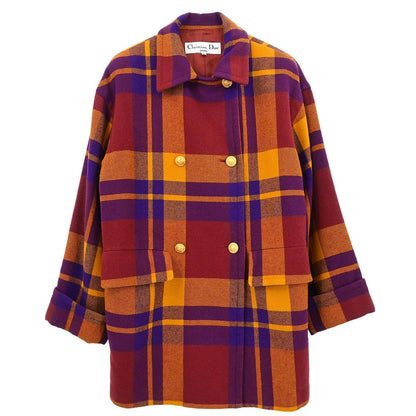 Christian Dior Coat Yellow Purple #M