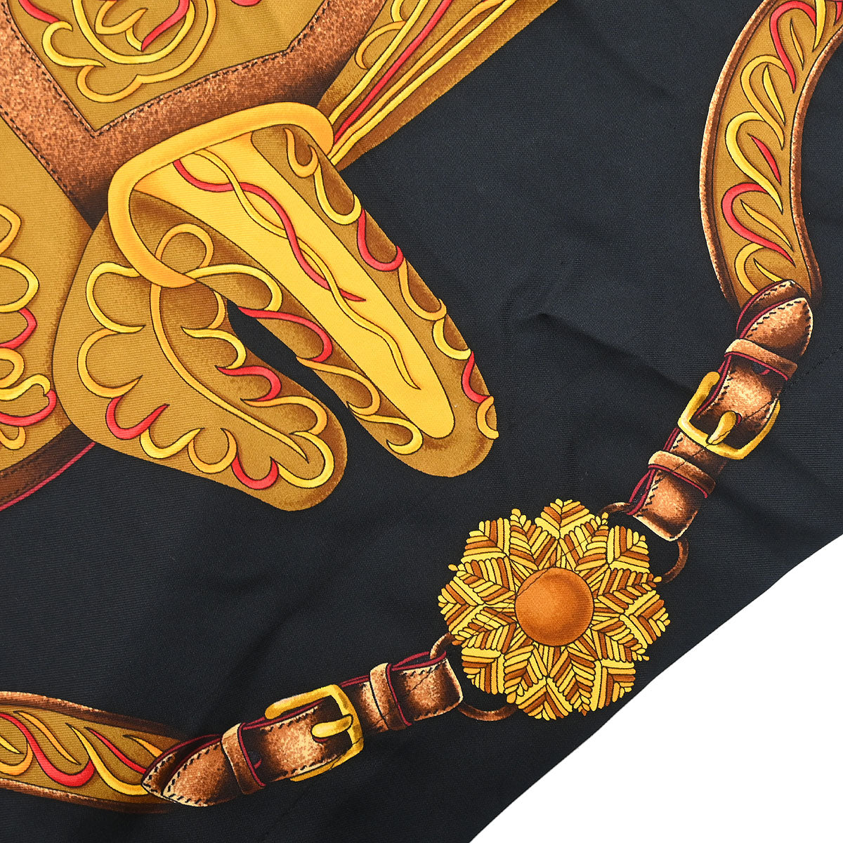 Hermes Short Sleeve Polo Shirt Top Black #M