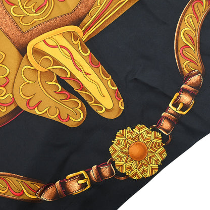 Hermes Short Sleeve Polo Shirt Top Black #M