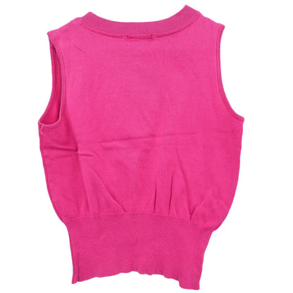 Yves Saint Laurent Sleeveless Sweater Pink #M