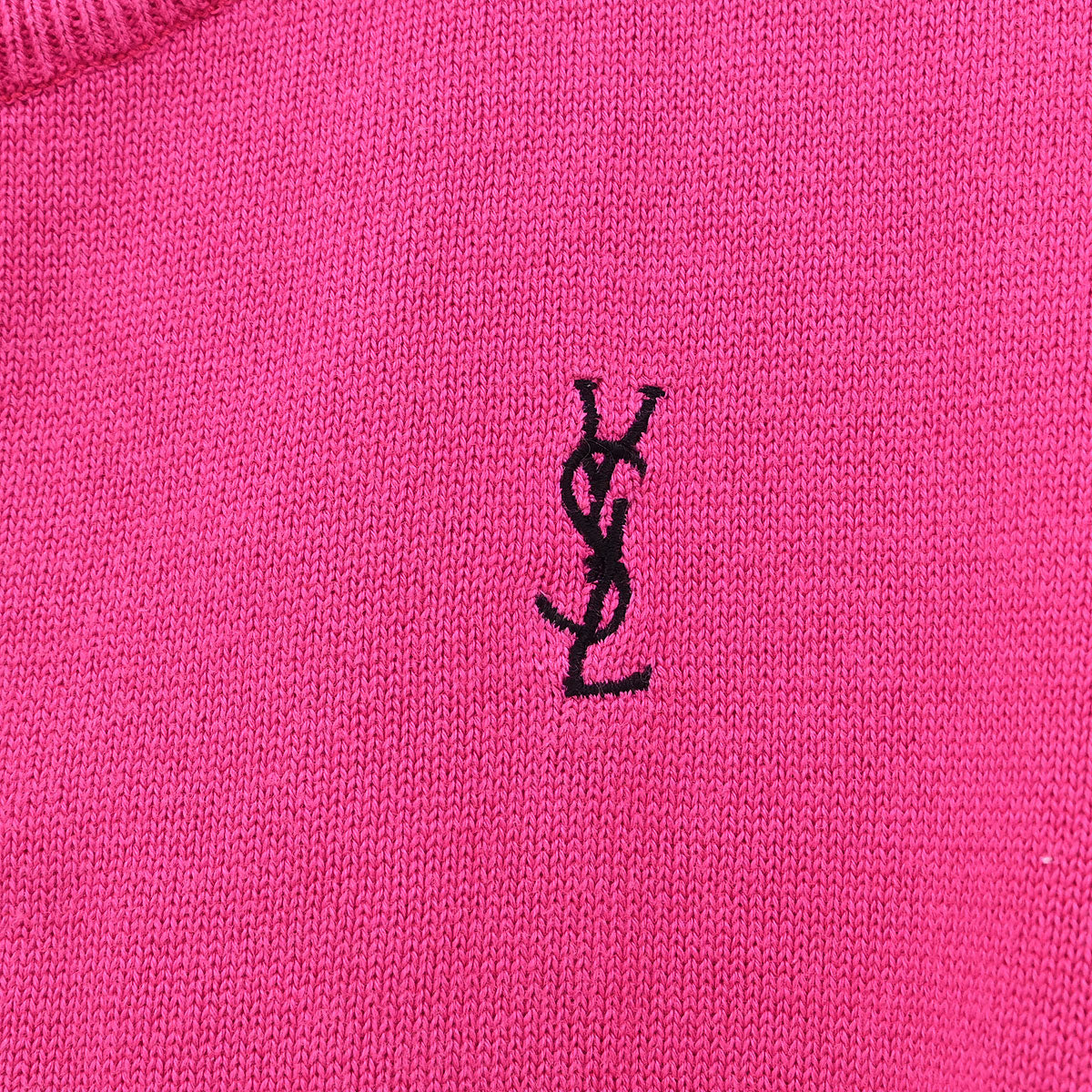 Yves Saint Laurent Sleeveless Sweater Pink #M