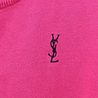 Yves Saint Laurent Sleeveless Sweater Pink #M