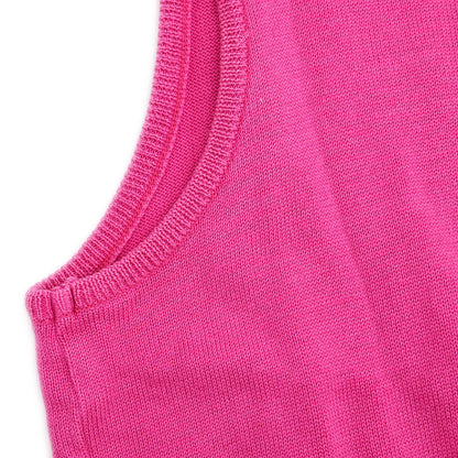 Yves Saint Laurent Sleeveless Sweater Pink #M