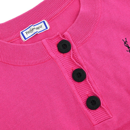 Yves Saint Laurent Sleeveless Sweater Pink #M