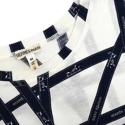 Hermes Short Sleeve T-shirt Top White #M