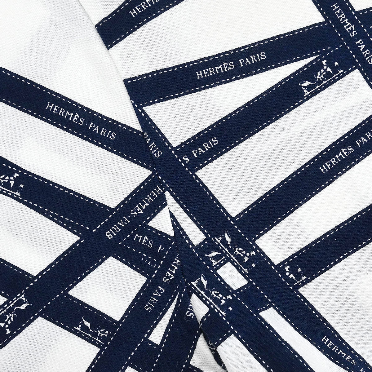 Hermes Short Sleeve T-shirt Top White #M