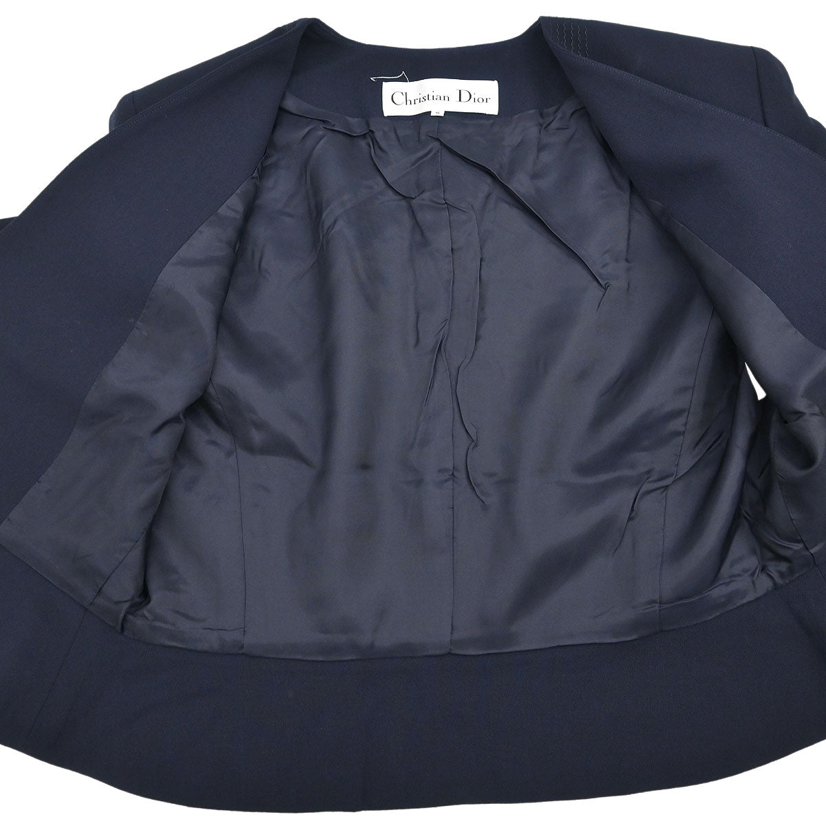 Christian Dior Double Breasted Jacket Navy #M