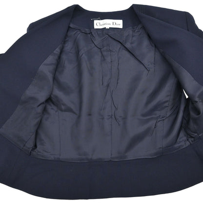 Christian Dior Double Breasted Jacket Navy #M