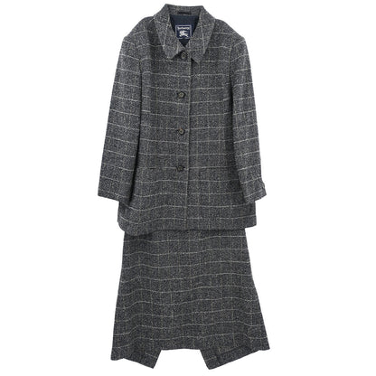 Burberrys Setup Suit Jacket Skirt Gray #46 #44–46