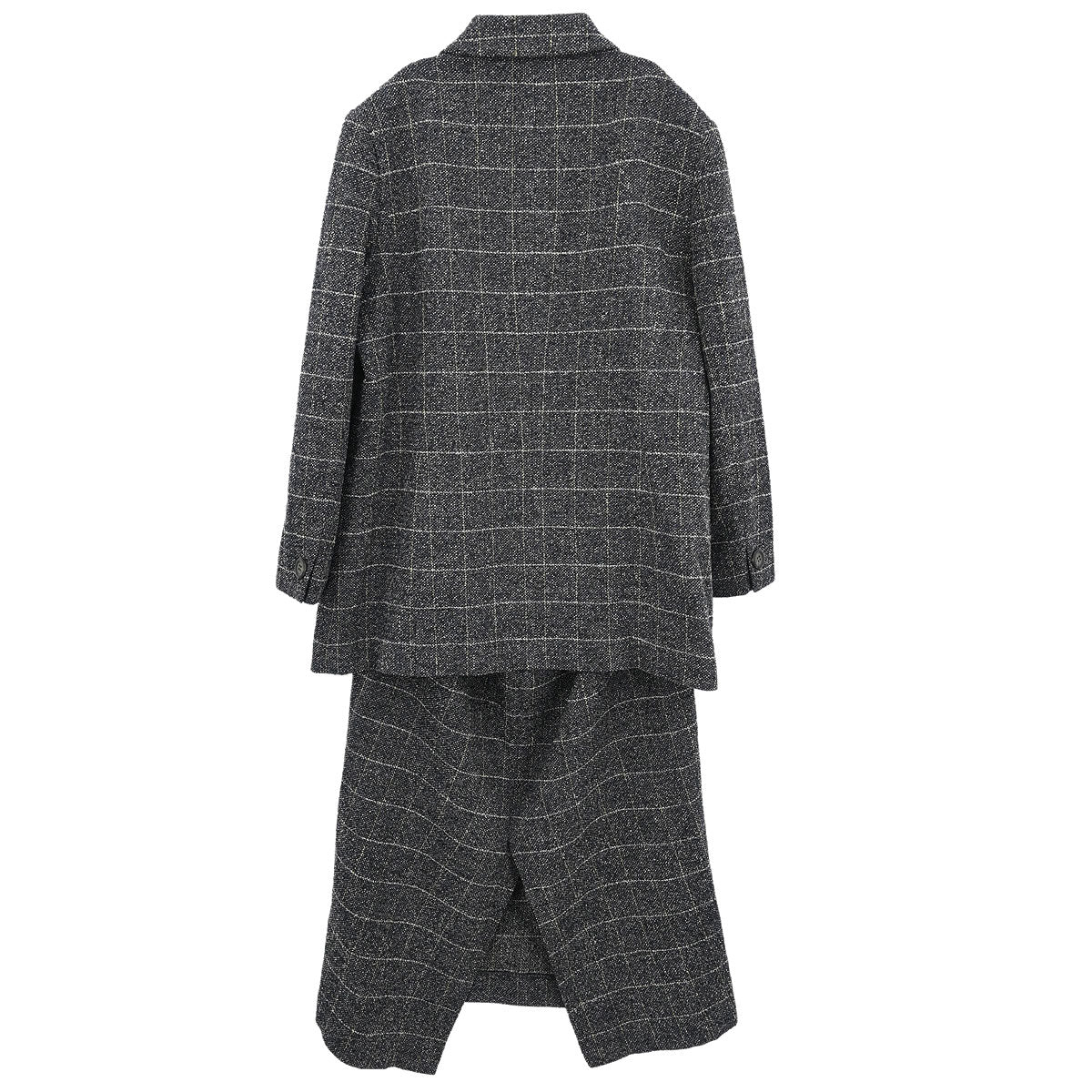 Burberrys Setup Suit Jacket Skirt Gray #46 #44–46