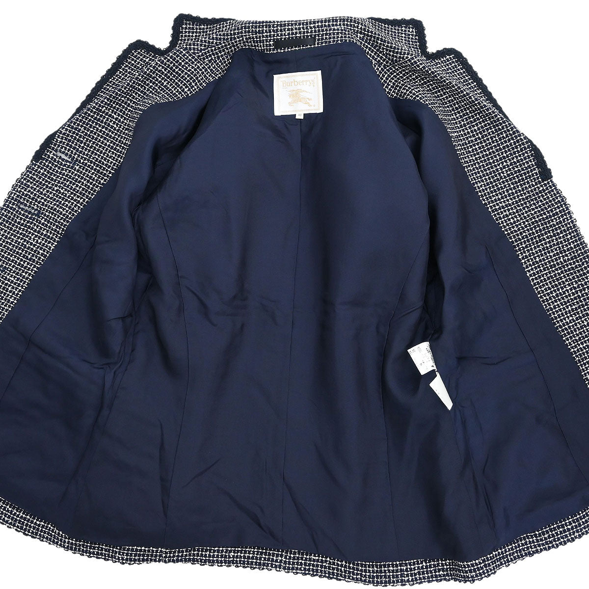 Burberrys Setup Suit Jacket Skirt Navy #40 #38