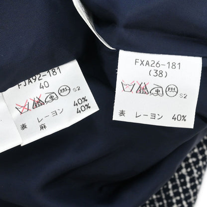 Burberrys Setup Suit Jacket Skirt Navy #40 #38