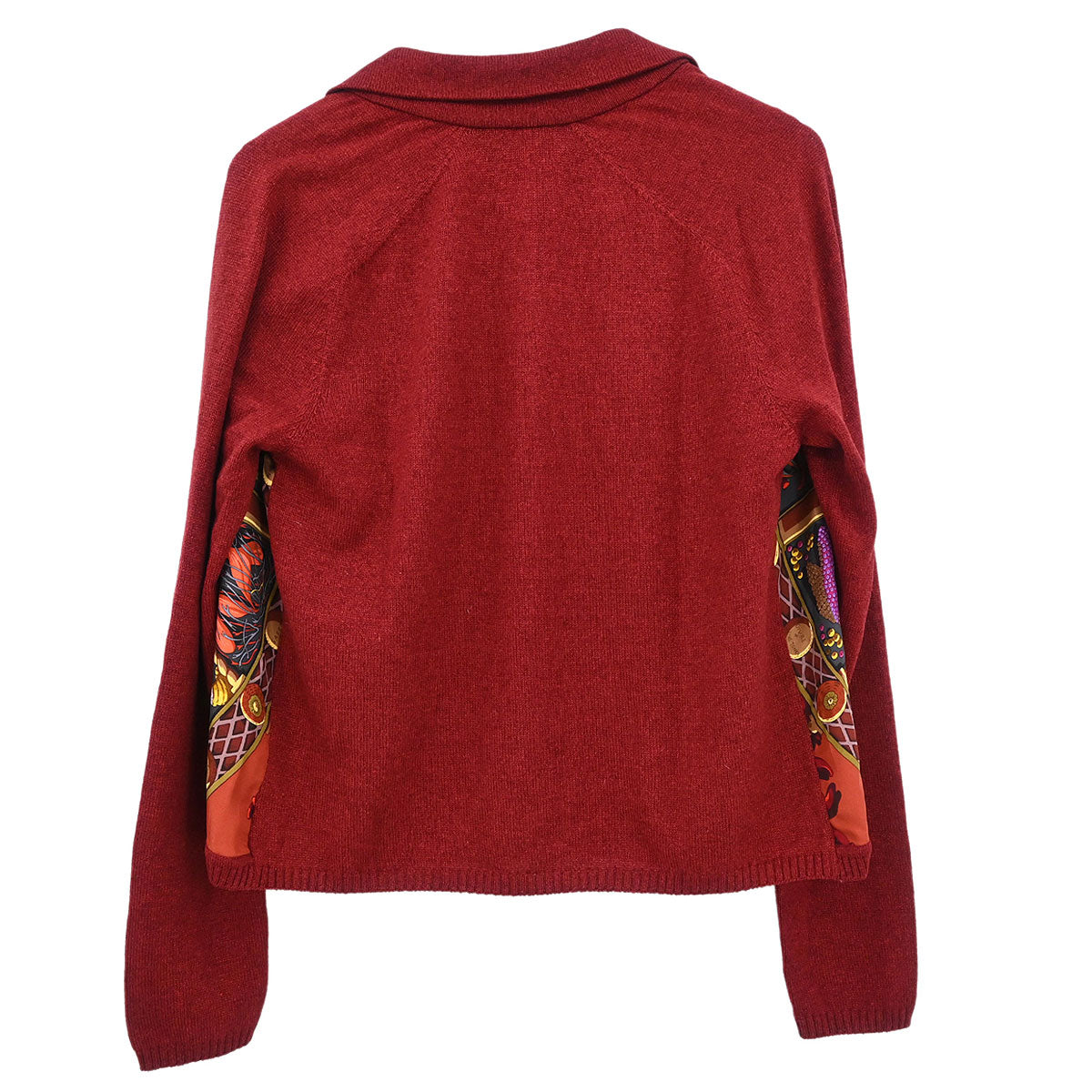 Hermes Ensemble Cardigan Sleeveless Top Bordeaux #ME