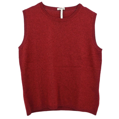 Hermes Ensemble Cardigan Sleeveless Top Bordeaux #ME