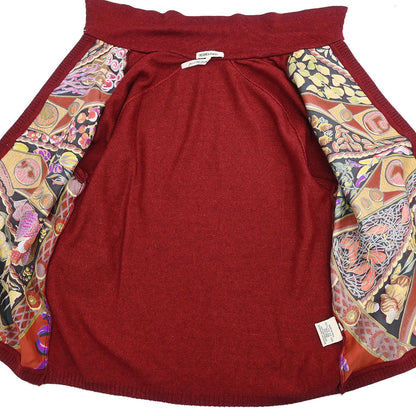 Hermes Ensemble Cardigan Sleeveless Top Bordeaux #ME