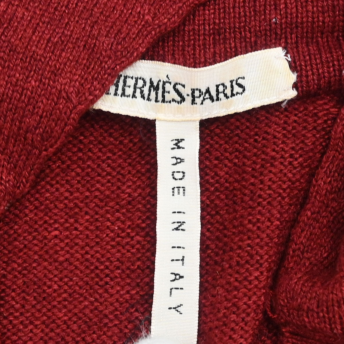 Hermes Ensemble Cardigan Sleeveless Top Bordeaux #ME