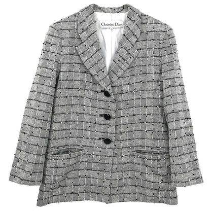 Christian Dior Single Breasted Jacket Gray #38–40