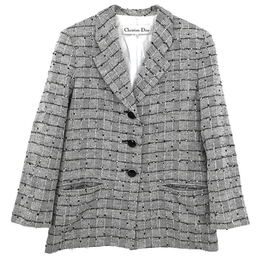 Christian Dior Single Breasted Jacket Gray #38–40