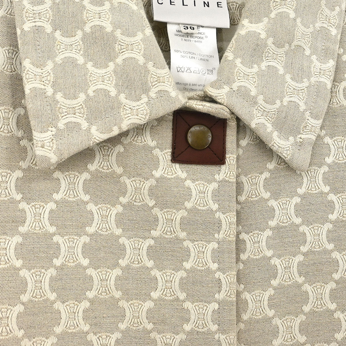 Celine Coat Macadam Off-white #38