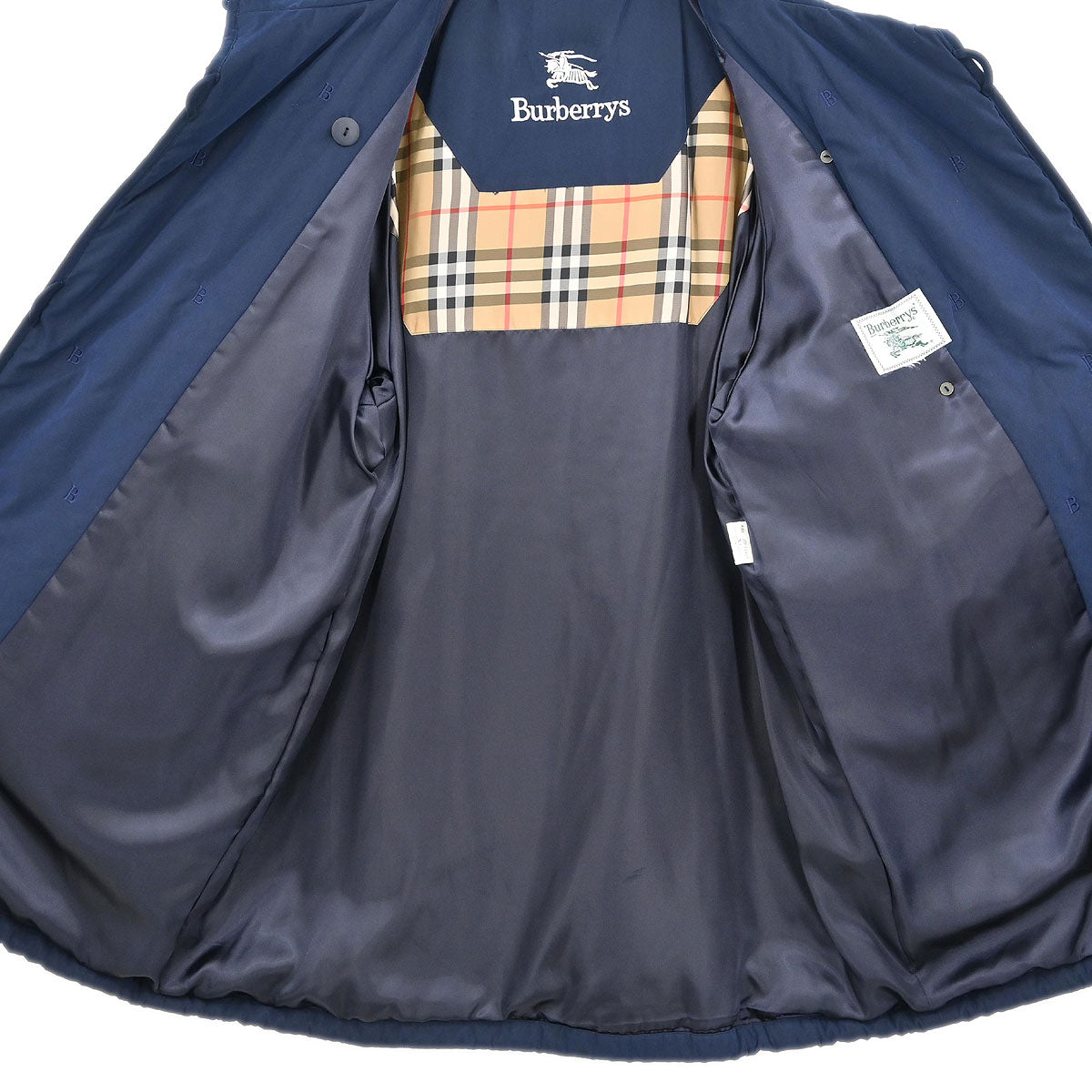 Burberrys Coat Navy #L