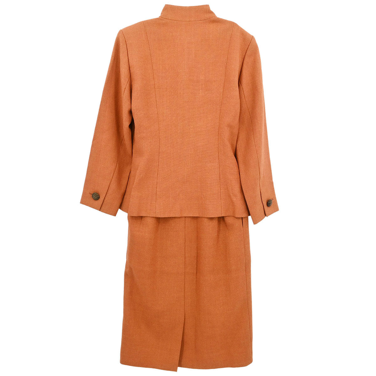 Yves Saint Laurent Setup Suit Jacket Skirt Brown #M