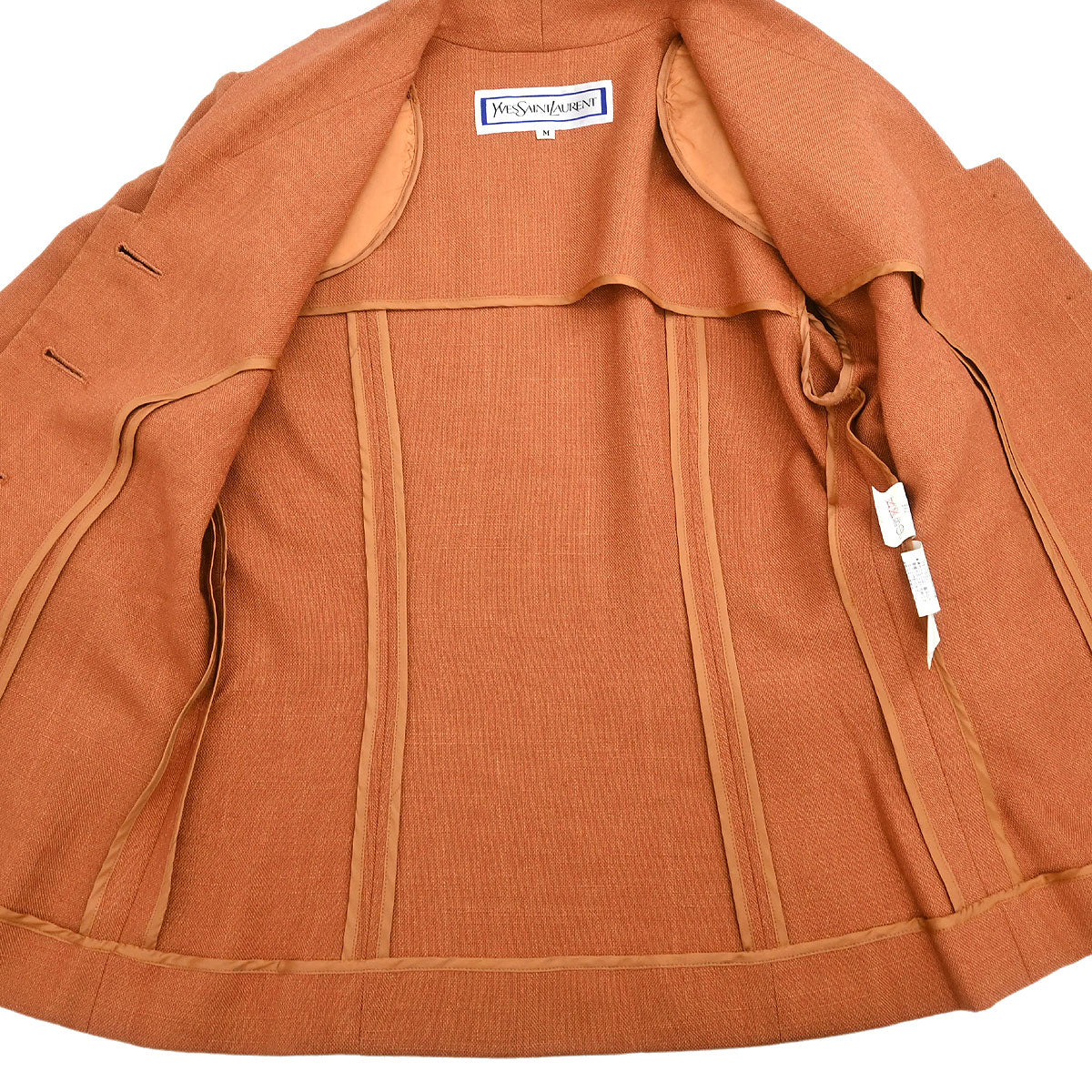 Yves Saint Laurent Setup Suit Jacket Skirt Brown #M