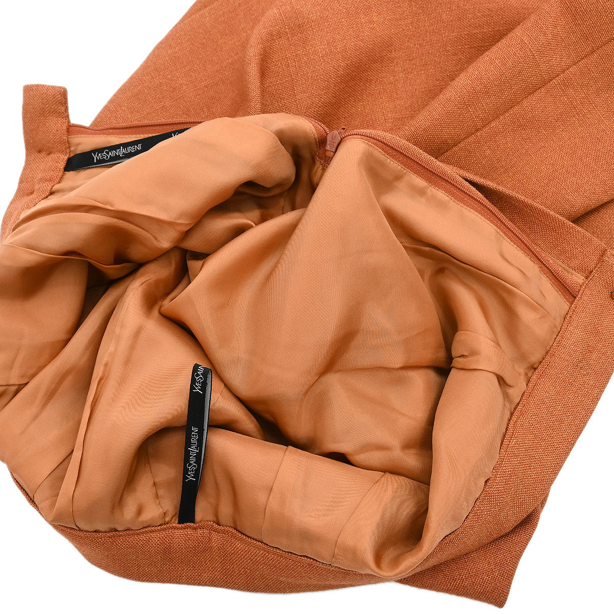 Yves Saint Laurent Setup Suit Jacket Skirt Brown #M