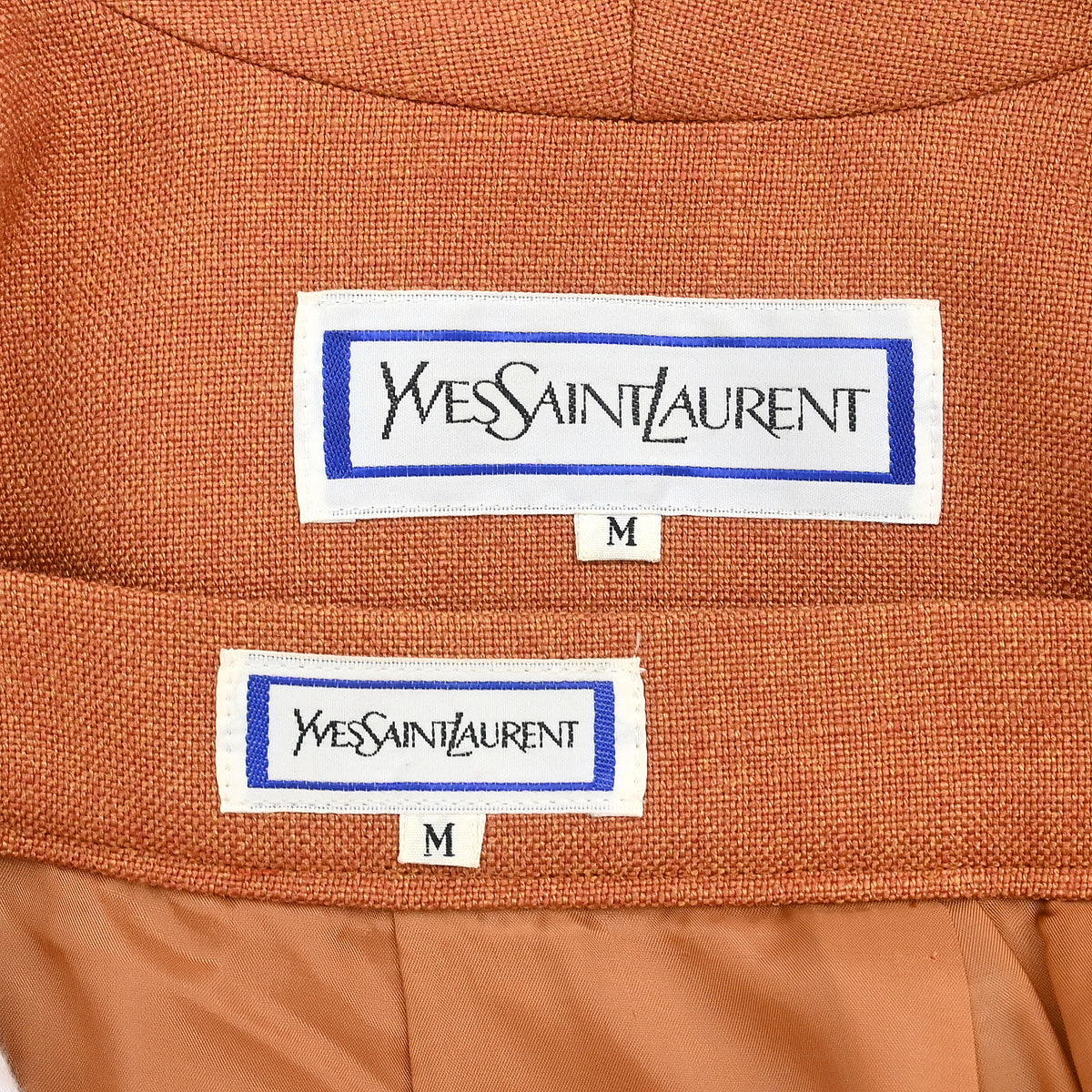 Yves Saint Laurent Setup Suit Jacket Skirt Brown #M