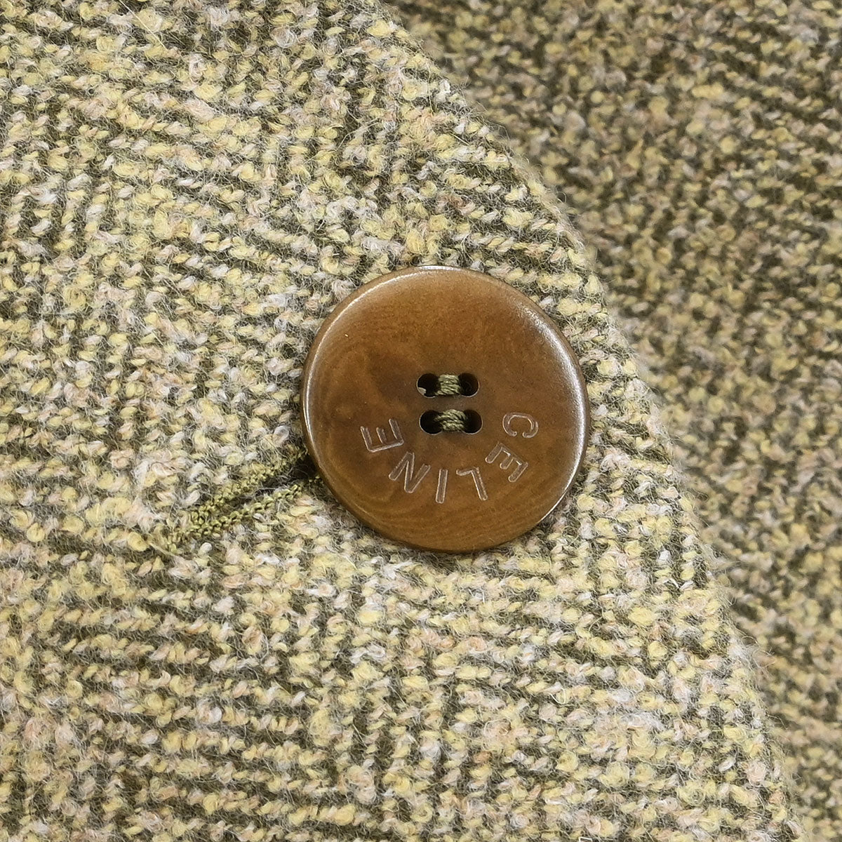 Celine Setup Suit Jacket Skirt Beige #38