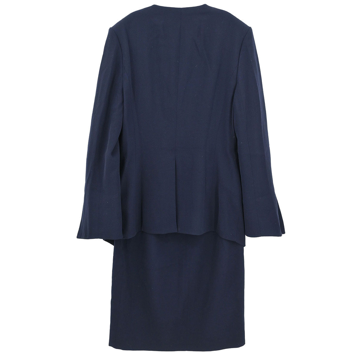 Celine Setup Suit Jacket Skirt Navy #40