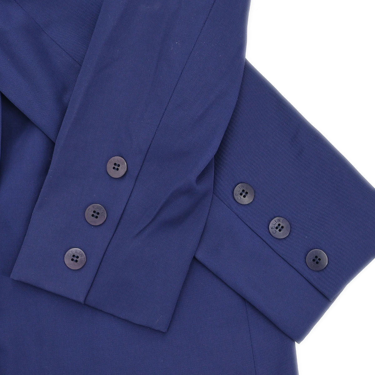 Celine Setup Suit Jacket Skirt Navy #44